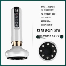 디앤디 자동부항기 흡입기 부항기 마사지기, 1개, 12단 스틸볼 (화이트)