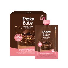 쉐이크베이비 단백질 쉐이크 파우치 초코맛, 45g, 7개