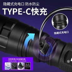 365nm紫光燈 鑑定專用真菌檢測手電筒，適用於菸酒、驗鈔、玉石鑑定，UV紫外線檢測，輕巧便攜, 501UC-365【紫外線可充電套裝0, 501UC-365