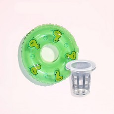 미미네아쿠아 어항 장식품 수경재배 튜브+컵 세트 (초록)