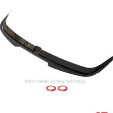 리어 스포일러 플라스틱 카본 패턴 스포츠 백 스틱 온 설치 상단 확장 디플렉터, 6. B 2023 Carbon, 기본