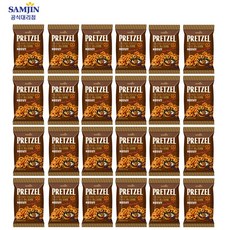 삼진 미니프레첼 볶음양념맛, 70g, 24개
