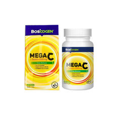 BOSCOGEN 百仕可 MEGA C 1000毫克緩釋錠，維生素C，增強免疫力，100錠, 1盒, 100顆