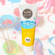 물로지우는 안전한 아트 워셔블페인트 검정 조별놀이 뷰티놀이 사고력발달, 1개