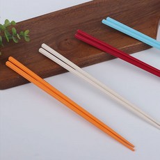 파스텔 향균 젓가락 1벌 aa 멜라민 젓가락 고급 경량, 파스텔항균젓가락 오렌지 (158246), 1개
