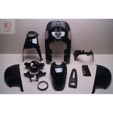 E-GIN Many 110/100 LEA 機車車殼, 1個, 黑