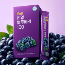 100% 미국산 리얼 블루베리 원액 스틱, 14개