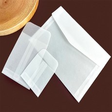 영비즈 반투명 카드포장 종이 봉투 소봉투, 포토카드(8X10)