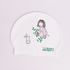 더바디시크릿 디자인 실리콘 수모 사이즈업 수영모자, 디자인이상한나라의앨리스, 1개