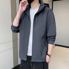 秋冬薄款防風防水衝鋒衣 男生連帽外套 風衣夾克 登山服