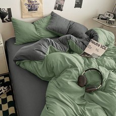 A類嬰兒棉貼身軟糯牀單被套四件套牀上用品學生宿舍牀三件套牀笠4, A類*夢中/情藍【超柔貼身加厚軟糯棉】,1.5牀笠款四件套-被套180*220