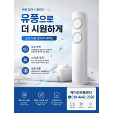 (에어컨유통센터)삼성전자 56.9(17.2평) AI Q9000 스탠드형 에어컨 + 리모컨 세트 AF-60F17D11W방문설치/ 실왹기+기본설치비 별도, 일반배관형, AF60F17D11W 17평