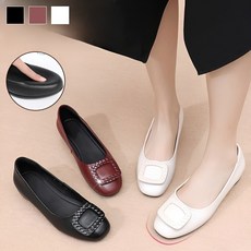 가죽 펌프스 여성편한구두 여성 키높이 샌들