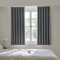 오브제 100% 형상기억 작은창 창문 암막커튼 핀형 2p