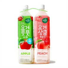 자연은 요거복숭아 1.5L+요거사과 1.5L, 1세트