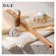 O.C.E 沐浴刷, 1個, 40厘米純可拆純馬毛刷松緊帶款