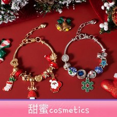 甜蜜cosmetics 聖誕節禮物鈴鐺老人手鍊 ins小眾設計高顏值情侶學生閨蜜小飾品女