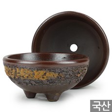 세인화분 국산 15cm 원형 옹기 화분 - 중형 다육화분 다육이화분, 2개, 모아원형 옹기화분