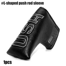 GLOOF 골프 블랙 퍼터 헤드 커버 커버 퍼터 마그네틱 미국 국기 블레이드 퍼터 헤드 커버 (자석 포함)