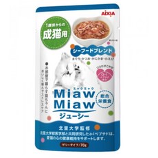 AIXIA 妙喵鮮食軟包26號 海鮮口味 70g 成貓濕糧 提供完整均衡營養 呵護皮毛健康 維持活力, 4個
