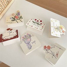 鬱金香立體花束賀卡：節日手寫留言明信片，精緻花藝設計，傳遞溫馨祝福, 1個