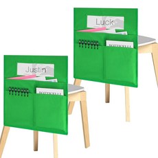 TOCCOOL 2PCS Classroom Chair Pockets 19.3 x 16.5 Inch Back Pockets with Name Tag for Students - S, TOCCOOL 2PCS Classroom Chair P