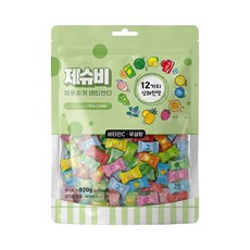 제슈비 제로슈가 비타캔디 12가지맛 무설탕 과일 사탕 지퍼백, 1개, 520g 1개, 520g