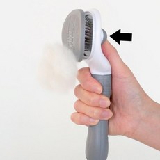 반려동물 브러쉬 펫브러쉬 고양이빗 빗, 그레이, 1개