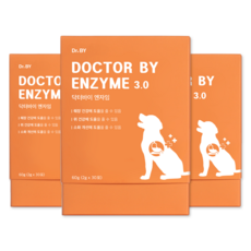 닥터바이 강아지 엔자임 영양제, 60g, 소화기능/췌장/위개선, 3개