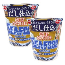 닛신 맛국물 스타일 컵누들 씨푸드 75g, 2개
