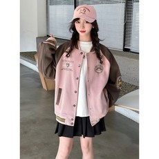 賣場優選童裝 女童外套 女童棒球服春季2025新款女大童春秋款拚色洋氣夾克兒童女春裝外套