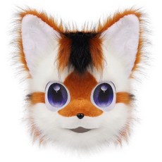 獸頭 日系狐狸福瑞成品頭套 furry狐係可愛 cosplay可穿戴獸頭 專業訂做 可來圖定做
