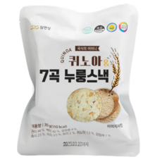 심연상 퀴노아 7곡 누룽스낵 30g * 20봉, 20개
