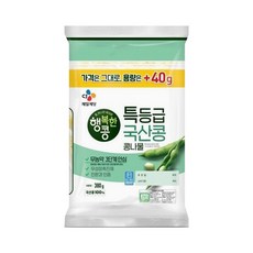 [냉장] CJ 행복한콩 국산콩나물 340g+40g, 1개, 340g