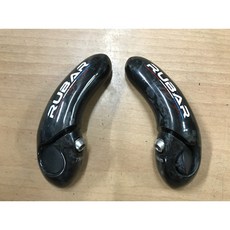 RUBAR 超輕量碳纖維CARBON包鋁合金把手人體工學手握牛角, 1個