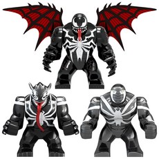 뮤턴트(돌연변이) 베놈 3종 풀세트 호환블럭 브릭미니피규어 취미/수집/장식/컬렉션용 커스텀 블록피겨, 04. 뮤턴트(돌연변이) 베놈 3종 세트(로켓), 1개