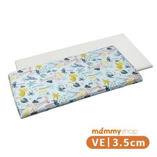 享居DOTDOT- VE嬰兒護脊床墊 (3.5cm) 布套 -叢林捉迷藏 德國綿體 天絲布套居家專用, 1個, VE嬰兒護脊床墊,60x120x3.5cm