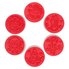 CCINEE 공예용 크리스마스 스탬프 6개 휴일 메리 나무 고무 스탬프 카드 제작 및 스크랩북 공예 교실 상품 파티 선물 301707 8621762741