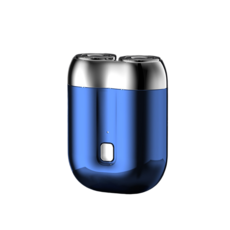 PYHO 전기면도기 남자 미니 수염트리머 고속 쌍두 면도칼, 푸른 색