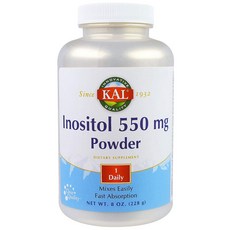 Kal 肌醇 550 毫克粉末, 1罐, 228g