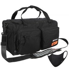 나이키 스몰사이즈 파워 더플백 스포츠패션마스크 세트, 블랙, 1개