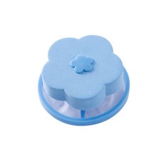 洗衣機過濾網, 海綿款藍色梅花（含opp袋）, 1個