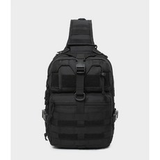 Military Multi Sling Bag 밀리터리 멀티 전술 슬링백 등산 낚시 아웃도어 일상 크로스백, Black