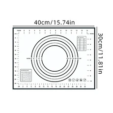 실리콘 베이킹 매트 시트 피자 반죽 논스틱 메이커 페이스트리 주방 액세서리 요리 도구 제빵기 가제트, 02 Black
