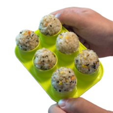 주먹밥틀 주먹밥도시락 주먹밥만들기 주먹밥 메이커 중형(M), 1개, 그린