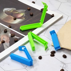 올피노 야채봉지 밀봉 집게 스넥류 정리클립 6cm 5p