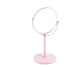양면 확대거울 확대경 메이크업 승강 화장용 원형 접이식 로즈골드 유럽 3다이아몬드 양면 테이블 거울, LED 화장거울 6등 4AA 배터리
