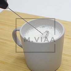 엠비아2 우유거품기 전동크리머 블랙 전동거품기