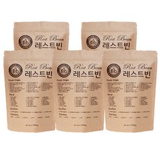 원두커피 100g, 5개, 홀빈(분쇄안함)