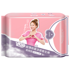 Sweetie 舒芯 涼感衛生棉, 1個, 7片, 夜用